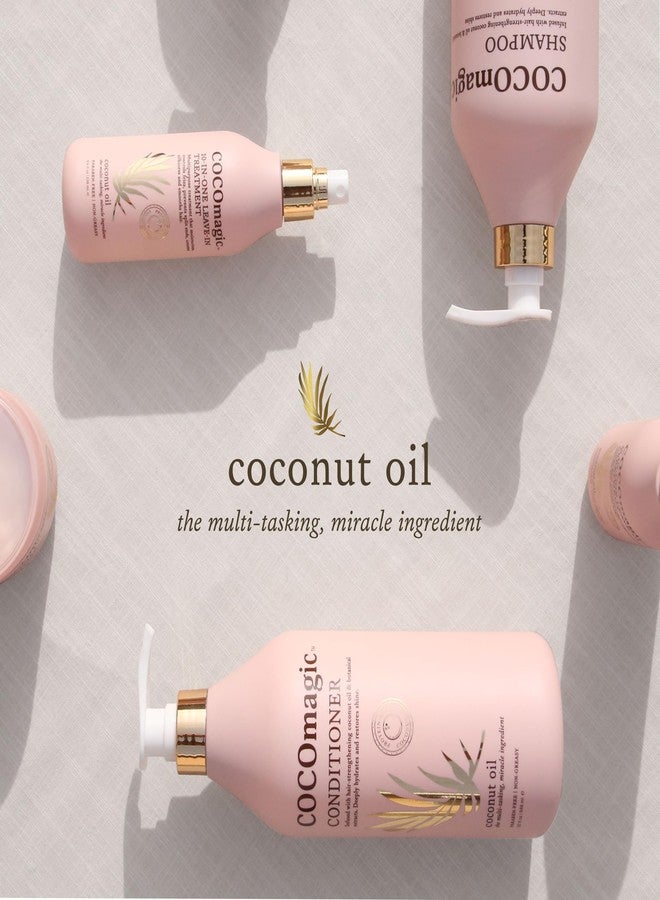 Cocomagic Coconut Oil Hair Mask - Repairs Damage, Prevents Frizz, Restores & Adds Shine | Protein Rich & Extra Hydrating | Paraben Free, Cruelty Free, Made in USA (16 Fl Oz) - Image 5